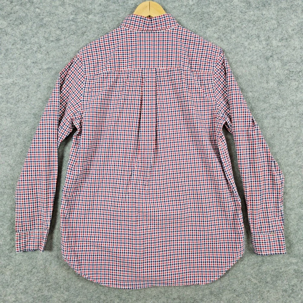 Ralph Lauren Boys Gingham Button Down Shirt‎ Red Blue White Plaid Size XL 18-20